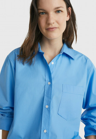 Tommy Hilfiger 1985 ORG CO POPLIN Button-down blouse hydrangea blue 1985 ORG CO POPLIN Блуза на пуговицах гортензия синяя