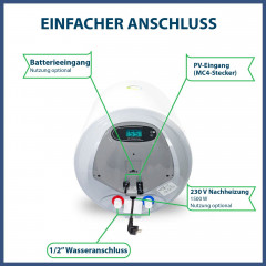 Campergold Campergold Wasserkocher Fothermo 30 L Photovoltaik Hybrid Wasser Boiler – Warmwasserspeicher  Чайник Campergold Fothermo 30 л фотоэлектрический гибридный водогрейный котел резервуар для горячей воды