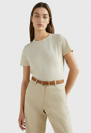 Tommy Hilfiger Basic T-shirt light sandalwood Базовая футболка светлое сандаловое дерево