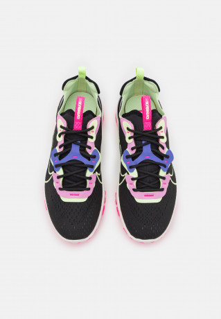 Nike Sportswear REACT VISION Sneaker low black/barely volt/royal pulse/beyond pink/pink blast/sail REACT VISION Низкие кроссовки женские черный / едва вольт / королевский пульс / за гранью розового / розовый взрыв / парус