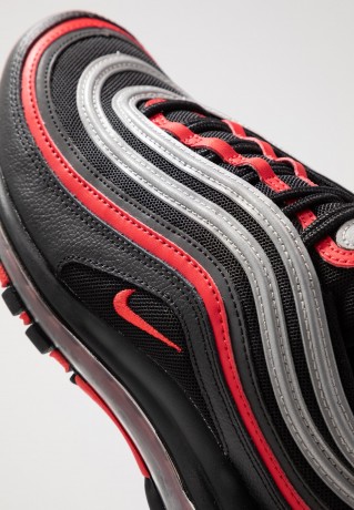 Nike Sportswear AIR MAX 97 Sneaker low black/university red/metallic silver AIR MAX 97 низкие кроссовки женские черный/университетский красный/серебристый металлик