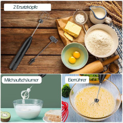 zggzerg zggzerg Akku-Stabmixer zggzerg Milchaufschaumer Elektrisch Stab  Беспроводной ручной блендер zggzerg Электрический вспениватель молока zggzerg