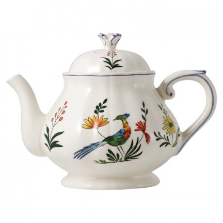 Gien Fayencerie Gien 'Oiseaux Paradis' Teekanne 1,25 l Заварочный чайник Gien "Oiseaux Paradis" 1,25 л