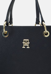 Tommy Hilfiger EMBLEM SATCHEL Handbag space blue СУМКА С ЭМБЛЕМОЙ Сумочка космический синий