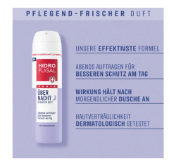 Hidrofugal FORTE Uber Nacht Anti-Transpirant Spray 150ml, Антиперспирант-спрей FORTE для ночного применения