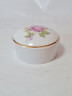 Шкатулка винтажная Hollohaza "Розовая роза", круглая, фарфор, 7 x 3,5 см, Венгрия, 1960-70гг.