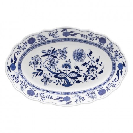 Hutschenreuther Hutschenreuther Blau Zwiebelmuster Platte oval 35 cm Hutschenreuther Овальное блюдо с узором из голубого лука 35 см