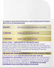 NIVEA VITAL Soja Anti-Age Straffende Tagespflege LSF 15, 50 ml, Нивеа Дневной крем для зрелой кожи подтягивающий, SPF 15, экстракт сои, церамиды, 50 мл