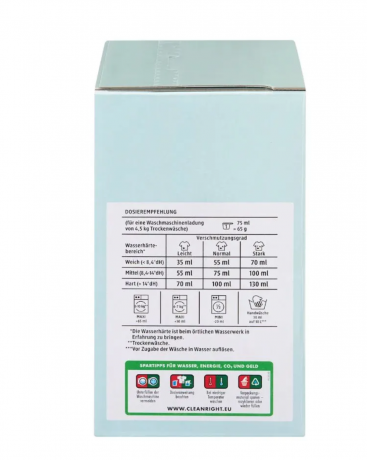 Denkmit Vollwaschmittel Pulver Pure Delight, 20 Wl, Denkmit Стиральный порошок Pure Delight для белого белья (Германия), 20 стирок, концентрат с анти-серым эффектом и роскошным ароматом, 1,3 кг