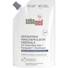 SEBAMED Meersalz Waschemulsion Nachfullbeutel, 400 ml, Себамед Эмульсия для мытья с морской солью, сменный блок, 400 мл