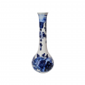 Ваза винтажная Delft Blue, синий цветочный декор, фарфор, 15.5 см, Нидерланды, 1960-70гг.