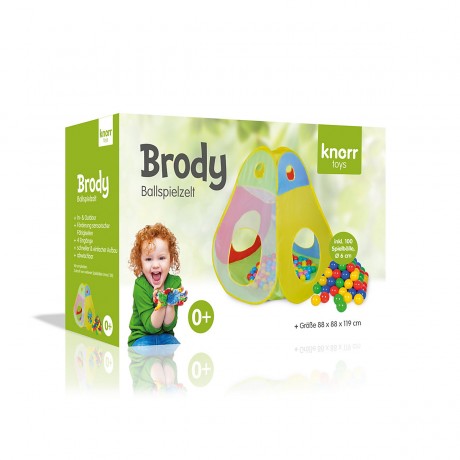 KNORR Toys Spielzelt Brody\/inkl. 100 colourful balls игровая палатка Броды/вкл. 100 разноцветных шаров