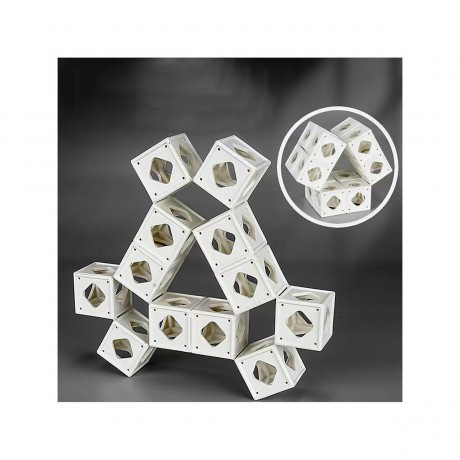 Debuy Magic Cube DIY dreidimensionales Puzzle bunte Kombination von Raum Denken Bau Modell kreative magische Wurfel Eltern-Kind Rubiks Wurfel Magic Cube DIY трехмерная головоломка красочная комбинация космического мышления строительная модель креативный в