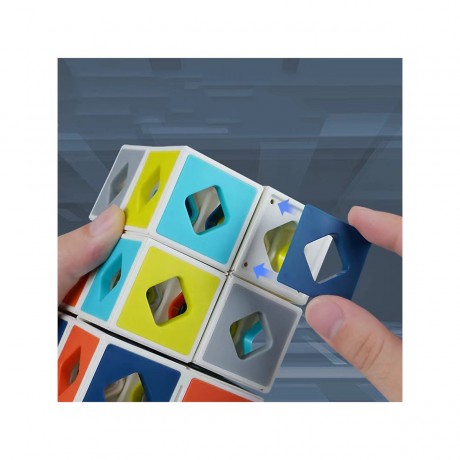 Debuy Magic Cube DIY dreidimensionales Puzzle bunte Kombination von Raum Denken Bau Modell kreative magische Wurfel Eltern-Kind Rubiks Wurfel Magic Cube DIY трехмерная головоломка красочная комбинация космического мышления строительная модель креативный в