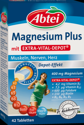 Abtei Magnesium 500 Plus Vital Depot Магний Таблетки, 42 шт