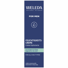WELEDA FOR MEN Feuchtigkeitscreme, 30 ml, Мужской лёгкий увлажняющий крем для лица с органическими маслами жожоба и кунжута, 30 мл