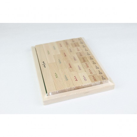 Lernspielzeug Bruch -und Prozentrechner Lange im Tableau aus Holz Обучающая игрушка Калькулятор дробей и процентов Лонг в деревянной доске