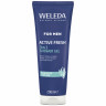 WELEDA FOR MEN Active Fresh Duschgel, 200 ml, Мужской гель для душа Active Fresh 3 в 1 для тела, лица и волос с эвкалиптом и ветивером, 200 мл