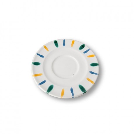 Gmundner Keramik Gmundner Keramik Buntgeflammt Cappuccino-Untertasse Gourmet d: 14 cm Gmundner керамическое разноцветное блюдце для капучино с пламенем для гурманов d: 14 см