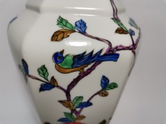 Ваза винтажная Japan Porcelain &quot;Цветы и птицы&quot;, фарфор, 36 х 45 см, Япония, 1970-80гг.