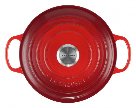 Le Creuset LE CREUSET Gourmet Br\u00e4ter Kirschrot SIGNATURE rot LE CREUSET Gourmet Br>4ter Cherry Red SIGNATURE
