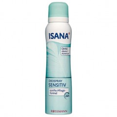 ISANA Deodorant spray sensitiv ISANA Дезодорант Спрей Чувствительный без спирта и алюминия 150 г