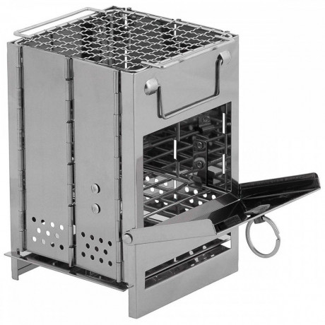 FoxOutdoor FoxOutdoor Feuerstelle 33691A Raketenofen mini silber FoxOutdoor костровая яма 33691A ракетная печь мини серебристая