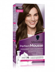 Schwarzkopf Perfect Mousse 600 light brown 5stk Краска-мусс для волос, тон 600 Светло-коричневый, 5 штук