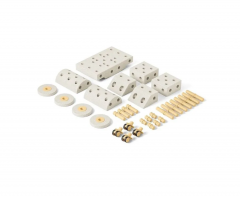 Modu Dreamer Kit 34-teilig sand grey/yellow honey, Мягкий конструктор MODU Dreamer Set 34 детали, 25 моделей, безопасная развивающая игрушка для детей 2-6 лет из EPP, Песочно-серый/медово-желтый