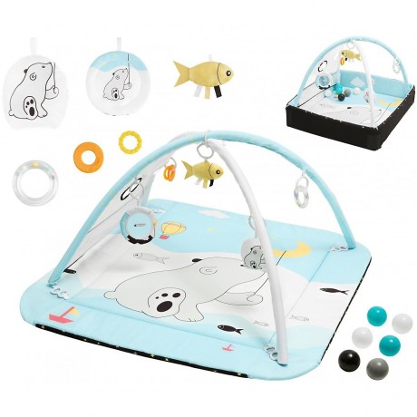 Spieldecke 5in1 Interaktiv Laufstall mit Ballen Игровой коврик 5в1 интерактивный манеж с шариками