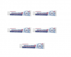 Blend-a-med Extra Frisch Clean 75ml x 5st, Зубная паста для взрослых (Германия), свежесть дыхания и защита от кариеса 24 часа, мятный вкус, 75 мл x 5шт