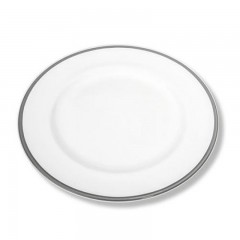 Gmundner Keramik Gmundner Keramik Grauer Rand Dessertteller mit Fahne Gourmet 22 cm Десертная тарелка Gmundner керамическая с серым краем и ободком для гурманов 22 см