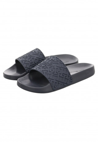 Tommy Hilfiger MONOGRAM  Pool slides space blue МОНОГРАММА Шлепанцы для бассейна космический синий