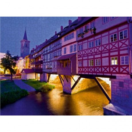 CALVENDO Puzzle CALVENDO Puzzle Kramerbrucke uber die Gera in Erfurt Пазл CALVENDO Puzzle Мост Крамера через Геру в Эрфурте