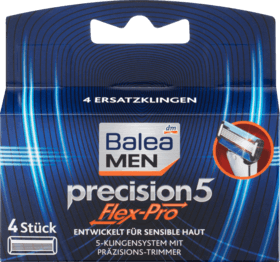 Balea MEN precision5 Запасные лезвия	для бритвы, 4 шт