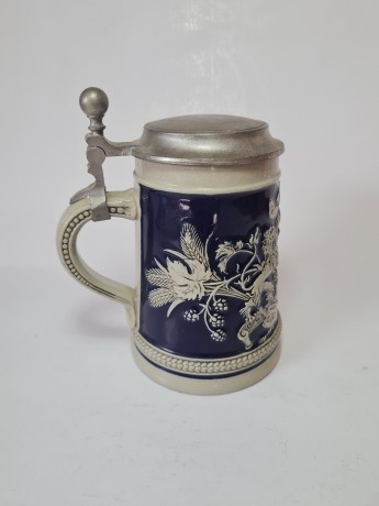 Simon Peter Gerz I Винтажная пивная кружка с металлической крышкой, Германия, 1960-70гг.