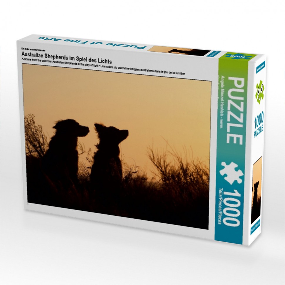 Купить CALVENDO Puzzle CALVENDO Puzzle Australian Shepherds im Spiel des  Lichts Пазл CALVENDO Пазл Австралийские овчарки в игре света в  интернет-магазине Diskontshop.eu Германия всего за 4 172 руб. в