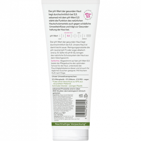 SEBAMED Pflegedusche Feige, 250 ml, Себамед Гель для душа с инжиром, ухаживающий, для чувствительной кожи, 250 мл