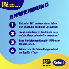 SCHOLL Warzen &amp; Dornwarzen Entfernerstift, 2 g, Шолль Стик для удаления бородавок, ТХУ-кислота, 2 г
