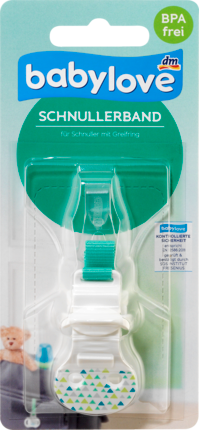 babylove Привесок для соски с кольцом захвата, grun, 1 шт
