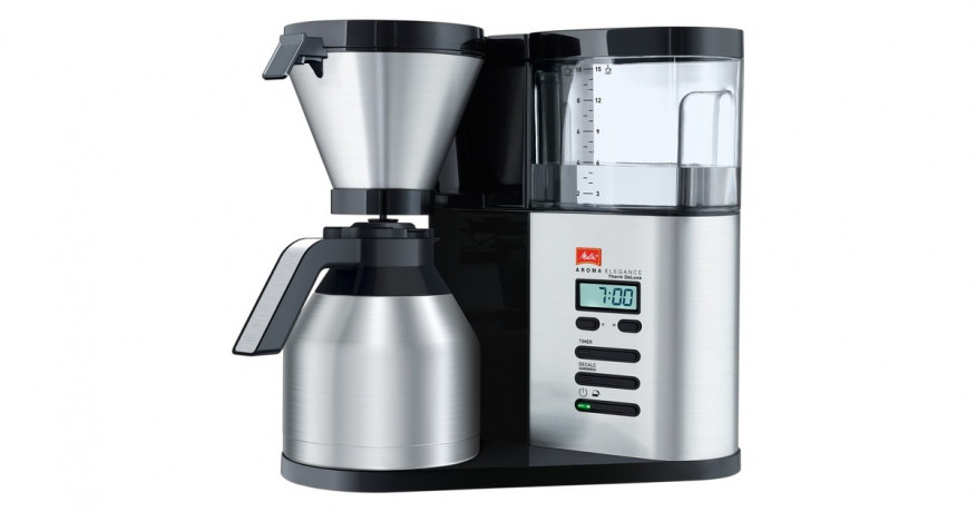 Melitta Melitta AromaElegance Therm DeLuxe, Filtermaschine schwarz/edelstahl  schwarz, edelstahl Melitta AromaElegance Therm DeLuxe, фильтр-машина черный/нержавеющая сталь