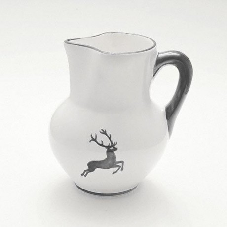 Gmundner Keramik Gmundner Keramik Grauer Hirsch Wiener Krug Form 1 L / h: 8,8 cm Венский кувшин Gmundner Ceramics Grey Deer, форма 1 л / высота: 8,8 см