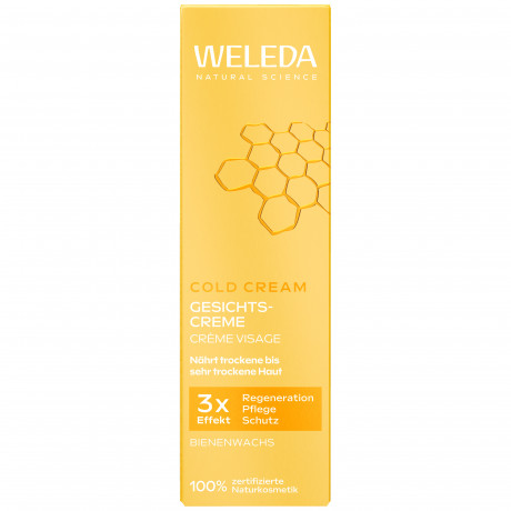 WELEDA Cold Cream Gesichtscreme Bienenwachs, 30 ml, Насыщенный защитный крем для лица Cold Cream с пчелиным воском для сухой и очень сухой кожи, 30 мл