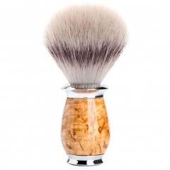 Muhle PURIST Rasierpinsel Silvertip Fibre Griffmaterial Karelische Maserbirke Помазок PURIST Silvertip Fibre Материал ручки Карельская курчавая береза