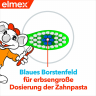 elmex Zahnbuerste Kinder, 2-6 Jahren, 2 St, Детские мягкие зубные щётки с присоской для молочных зубов, 2–6 лет, 2 шт.