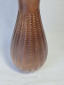 Ваза винтажная с объемным декором, коричневая, керамика, 24.5 см, Германия, 1960-70гг.