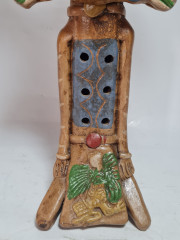 Фигурка-флейта винтажная Im Stil Mexico Aztec &quot;Ацтекский идол&quot;, керамика, 25.5 см, Германия, 1980-90гг.