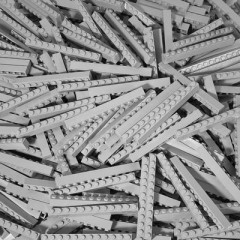 LEGO LEGO 1x12 Steine Hellgrau - 25x - Light bluish Bricks 6112 LEGO 1x12 Bricks Light Grey — 25x — Светло-голубоватые кубики 6112