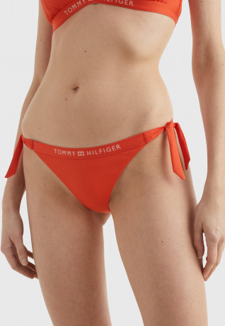 Tommy Hilfiger SIDE TIE Bikini bottoms deep orange SIDE TIE Плавки бикини темно-оранжевый