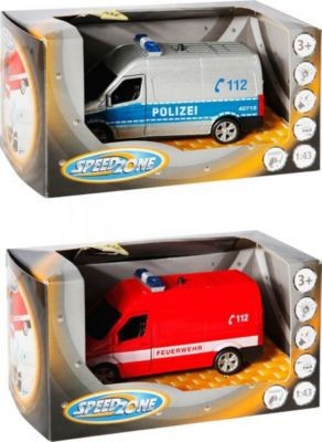 SpeedZone Polizei u. Feuerwehr-Van Фургон полиции и пожарной охраны SpeedZone